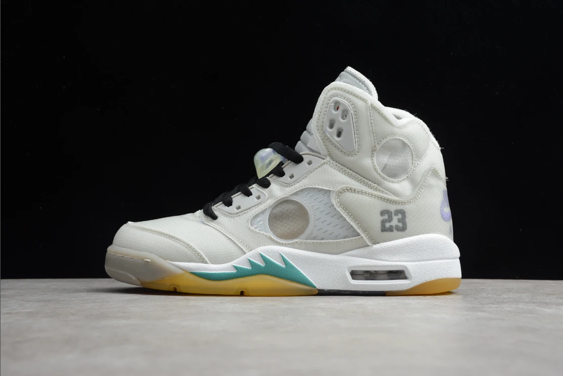 Off-White X Air Jordan 5 Grey Green by Air Jordan