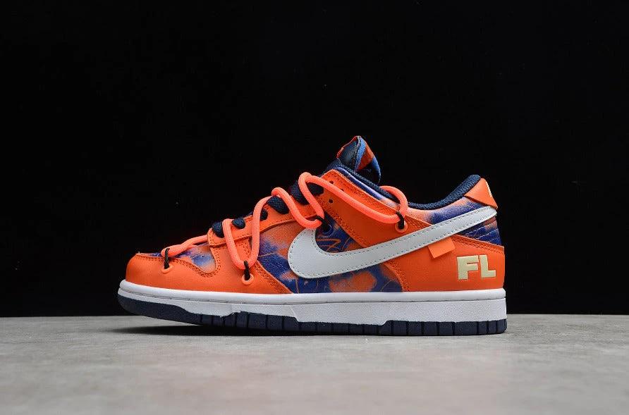 Off-White X Futura X NK Dunk Low Orange White Blue by Air Jordan