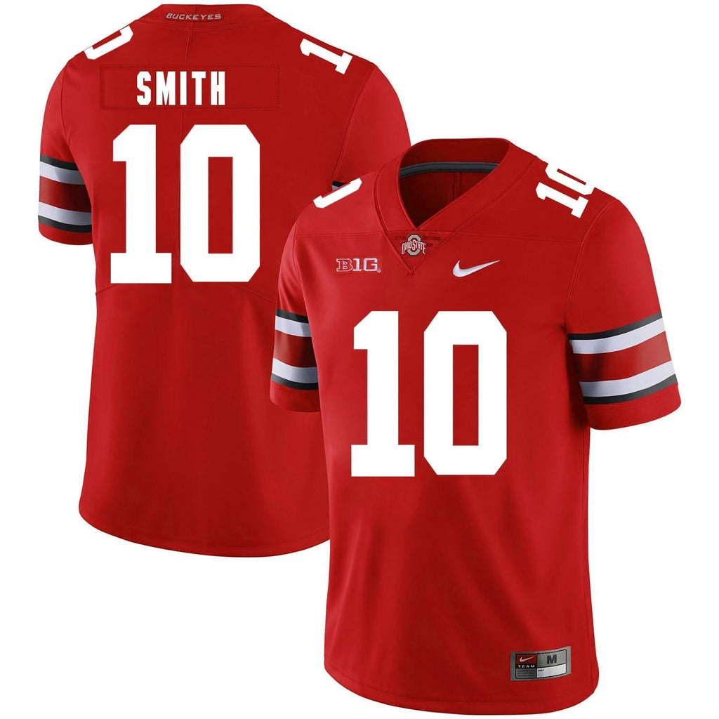 Ohio State Buckeyes #10 Troy Smith Football Jersey Red by My Store