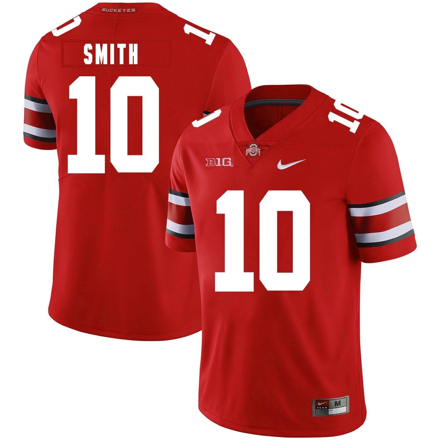 Ohio State Buckeyes #10 Troy Smith Football Jersey Red by My Store