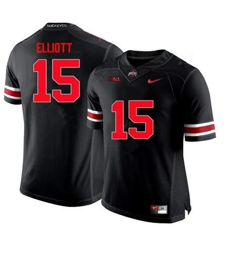 Ohio State Buckeyes #15 Ezekiel Elliott NCAA College Football Black Jersey by My Store