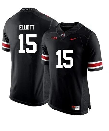Ohio State Buckeyes #15 Ezekiel Elliott NCAA College Football Jersey Black by My Store