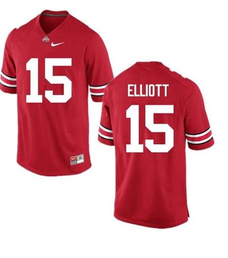 Ohio State Buckeyes #15 Ezekiel Elliott NCAA College Football Jersey Red by My Store