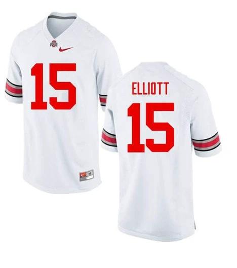 Ohio State Buckeyes #15 Ezekiel Elliott NCAA College Football Jersey White by My Store
