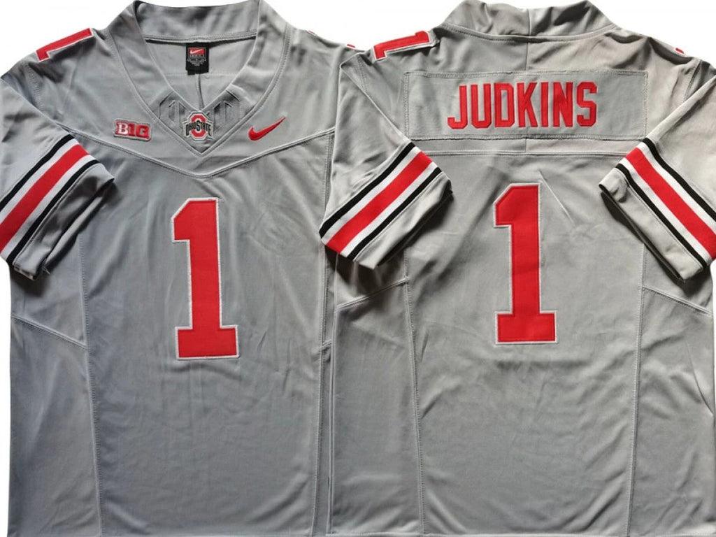 Ohio State Buckeyes #1 Quinshon Judkins Vapor F.U.S.E. Limited Jersey Gray by My Store NCAA Football Jerseys