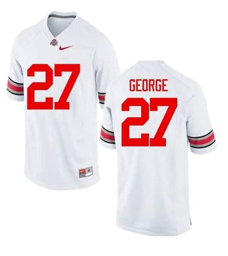 Ohio State Buckeyes #27 Eddie George NCAA College Football Jersey White by My Store