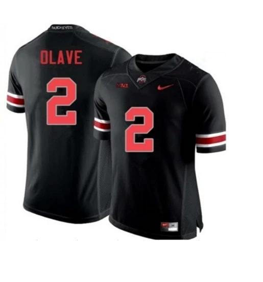 Ohio State Buckeyes #2 Chris Olave Football Jersey Black by My Store