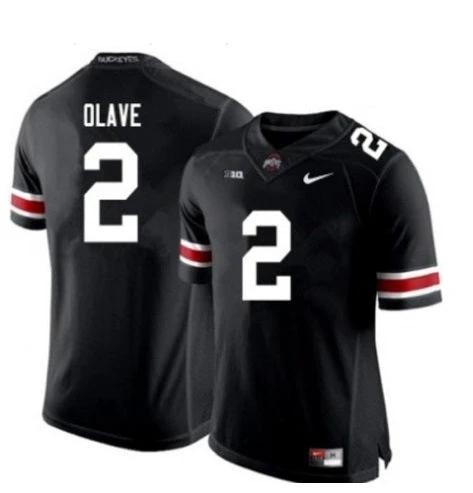 Ohio State Buckeyes #2 Chris Olave NCAA Football Black Jersey by My Store