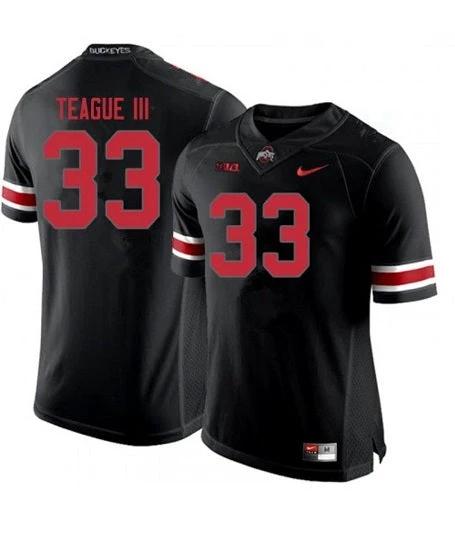 Ohio State Buckeyes #33 Master Teague NCAA Football Jersey Black by My Store