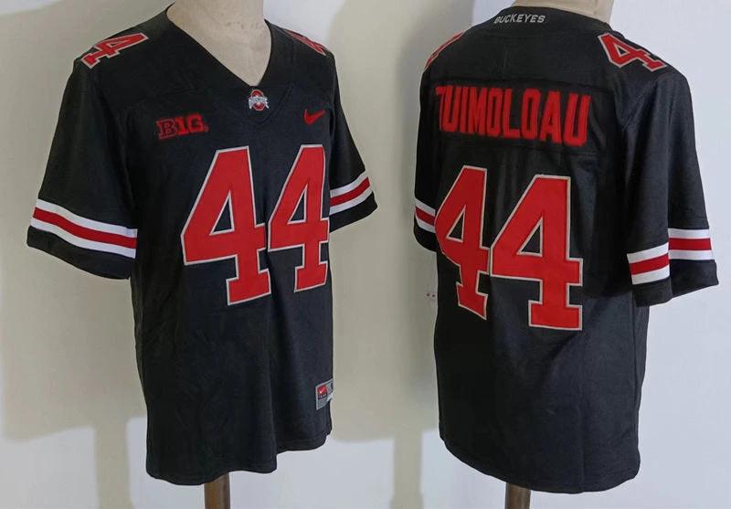 Ohio State Buckeyes #44 JT Tuimoloau NCAA Football Jersey Black by My Store