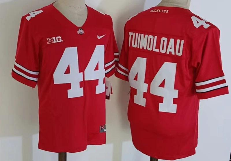Ohio State Buckeyes #44 JT Tuimoloau NCAA Football Jersey Red by My Store
