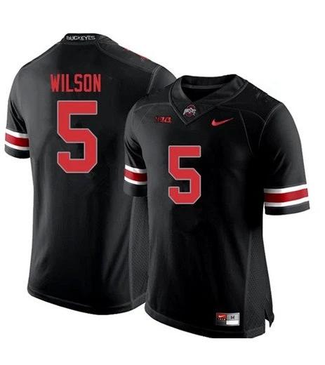 Ohio State Buckeyes #5 Garrett Wilson NCAA Football Black Jersey by My Store