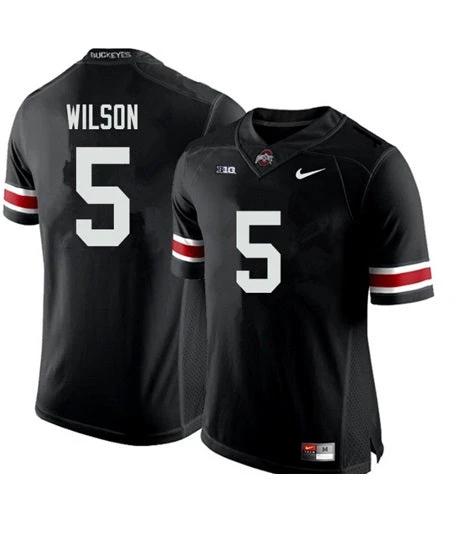 Ohio State Buckeyes #5 Garrett Wilson NCAA Football Jersey Black by My Store
