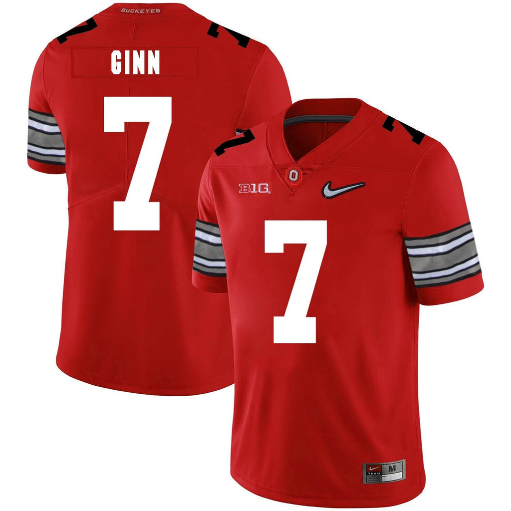 Ohio State Buckeyes #7 Ted Ginn Jr College Football Jersey Diamond Red by My Store