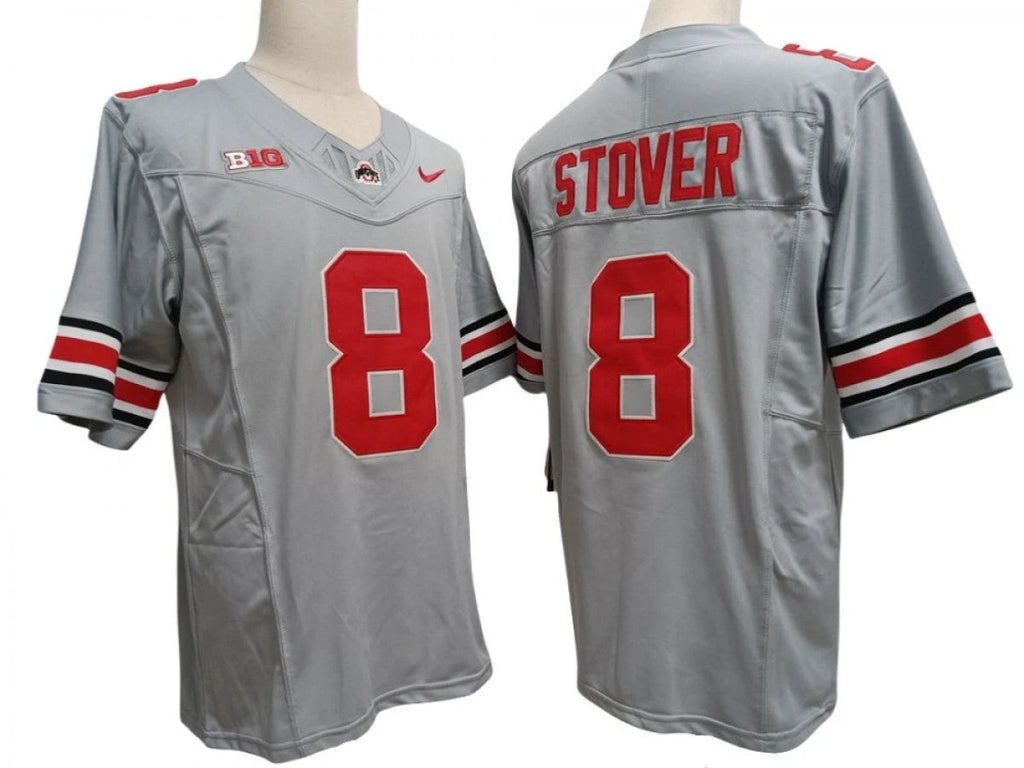 Ohio State Buckeyes #8 Cade Stover Vapor F.U.S.E. Limited Jersey Gray by My Store NCAA Football Jerseys