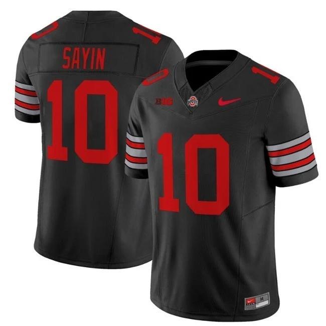 Ohio State Buckeyes #10 Julian Sayin Jersey V3 2025 F.U.S.E. Football Stitched by My Store NCAA Football Jerseys