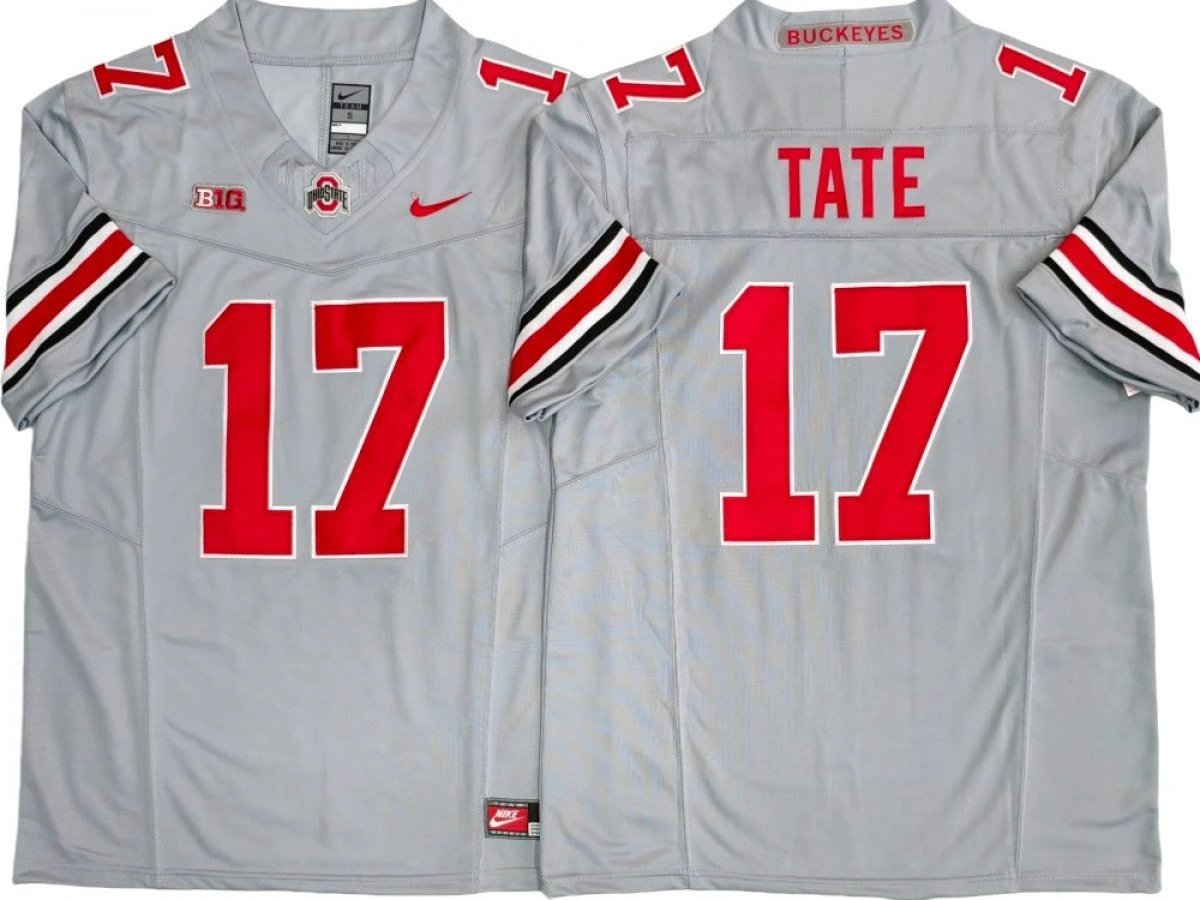 Ohio State Buckeyes #17 Carnell Tate Vapor F.U.S.E. Limited Jersey by My Store NCAA Football Jerseys