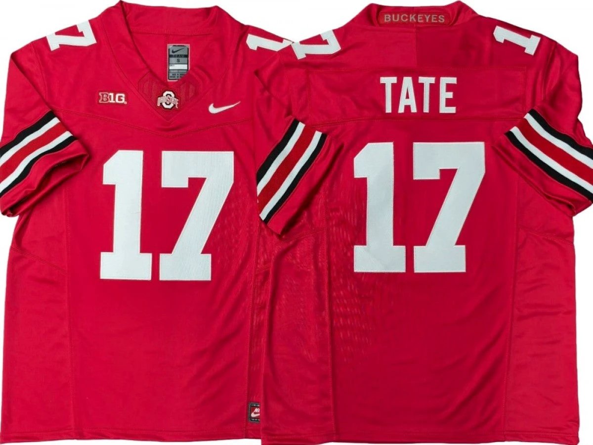 Ohio State Buckeyes #17 Carnell Tate Vapor F.U.S.E. Limited Jersey by My Store NCAA Football Jerseys