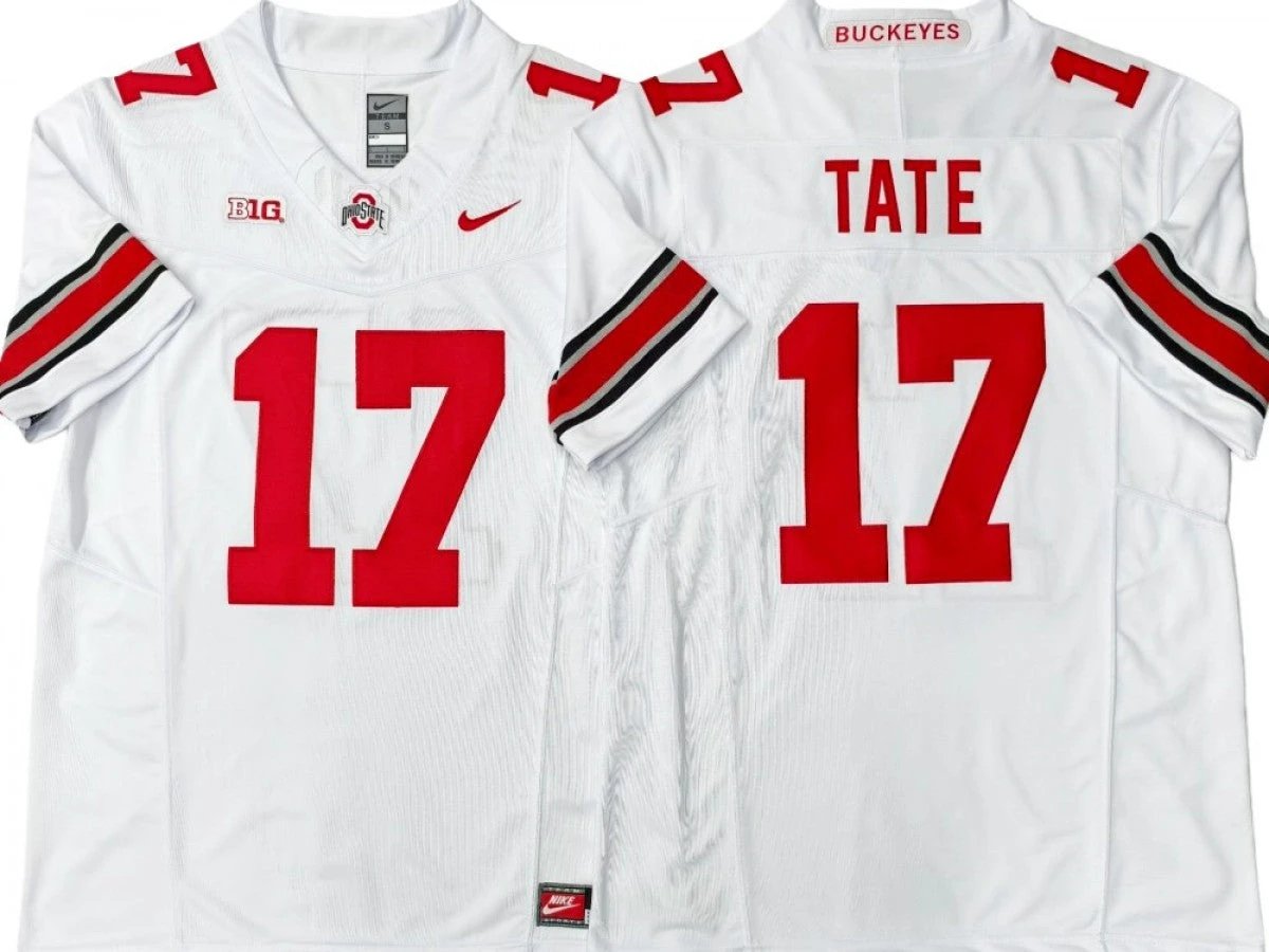 Ohio State Buckeyes #17 Carnell Tate Vapor F.U.S.E. Limited Jersey by My Store NCAA Football Jerseys