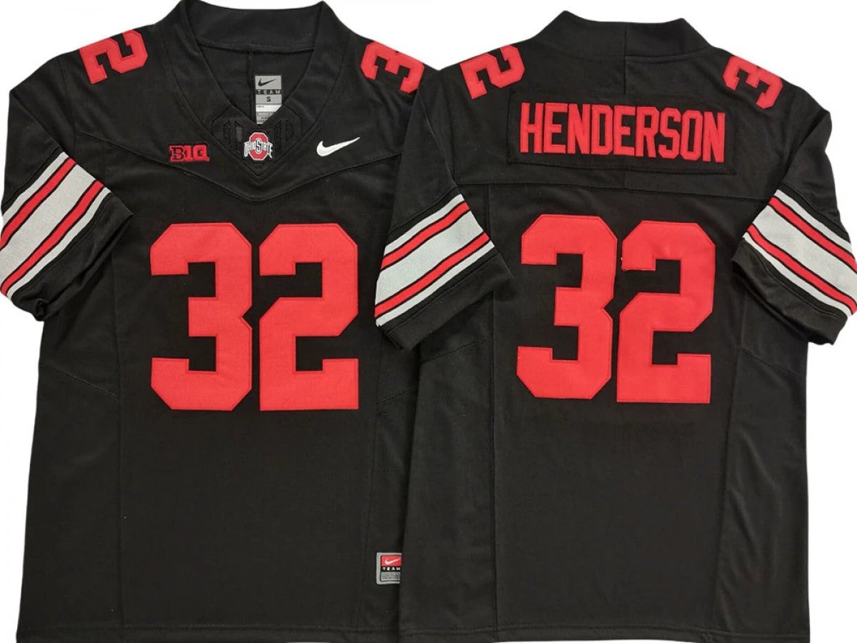 Ohio State Buckeyes #32 TreVeyon Henderson Vapor F.U.S.E. Limited Jersey Stitched by My Store NCAA Football Jerseys