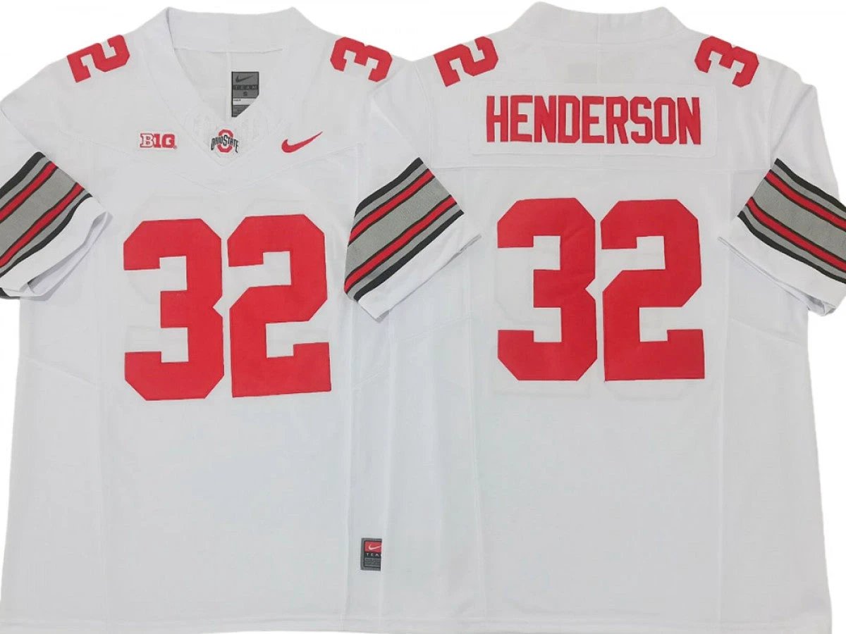 Ohio State Buckeyes #32 TreVeyon Henderson Vapor F.U.S.E. Limited Jersey Stitched by My Store NCAA Football Jerseys