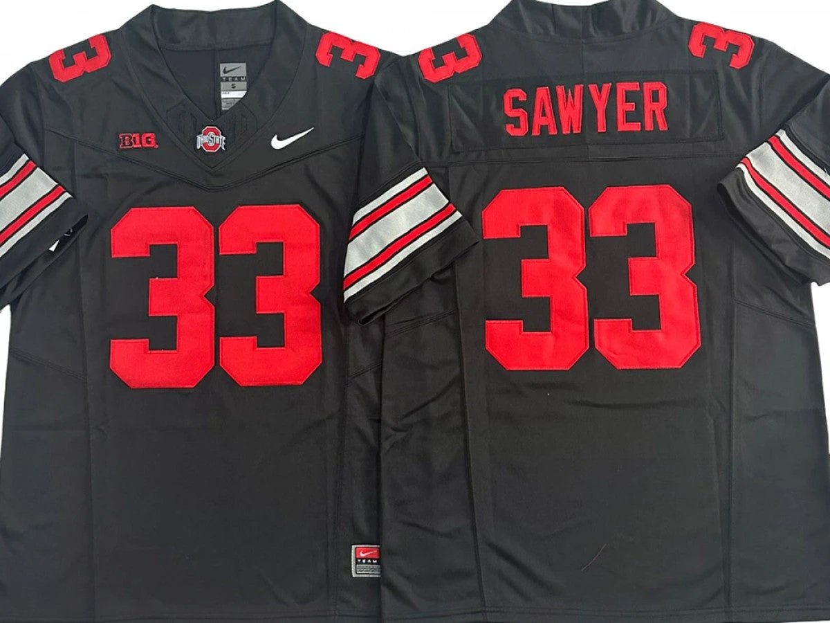 Ohio State Buckeyes #33 Jack Sawyer Vapor F.U.S.E. Limited Jersey by My Store NCAA Football Jerseys