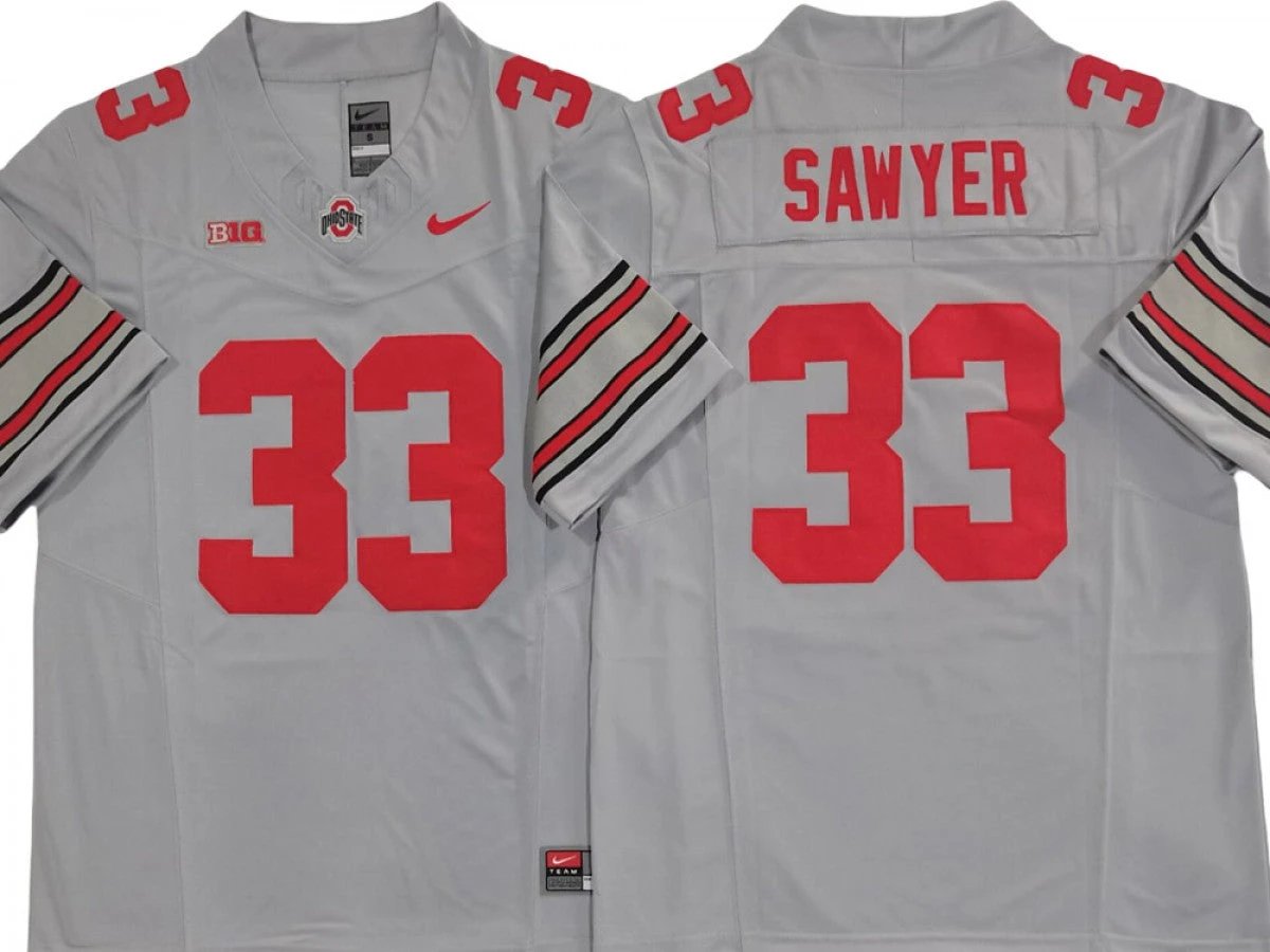Ohio State Buckeyes #33 Jack Sawyer Vapor F.U.S.E. Limited Jersey by My Store NCAA Football Jerseys