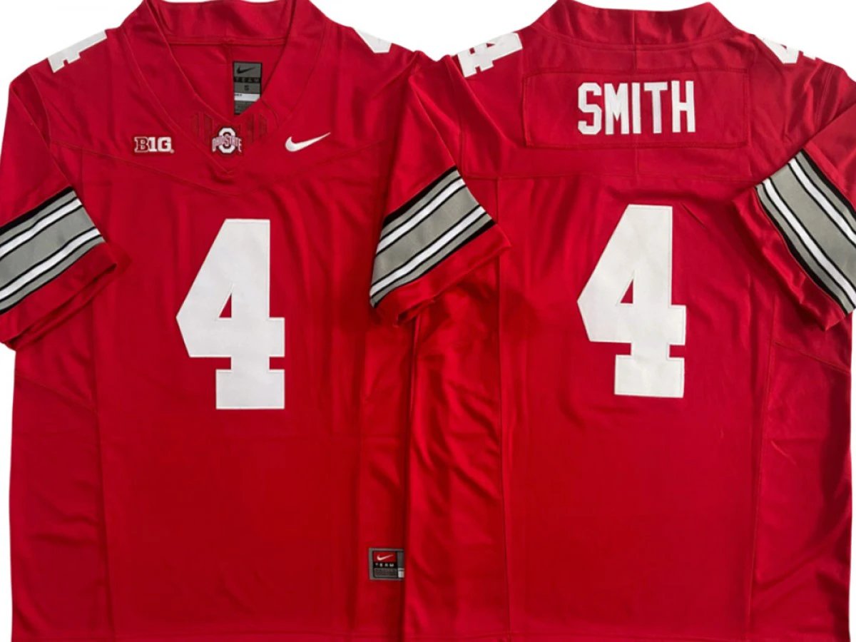 Ohio State Buckeyes #4 Vapor F.U.S.E. Limited Jersey - Jeremiah Smith Stitched by My Store NCAA Football Jerseys