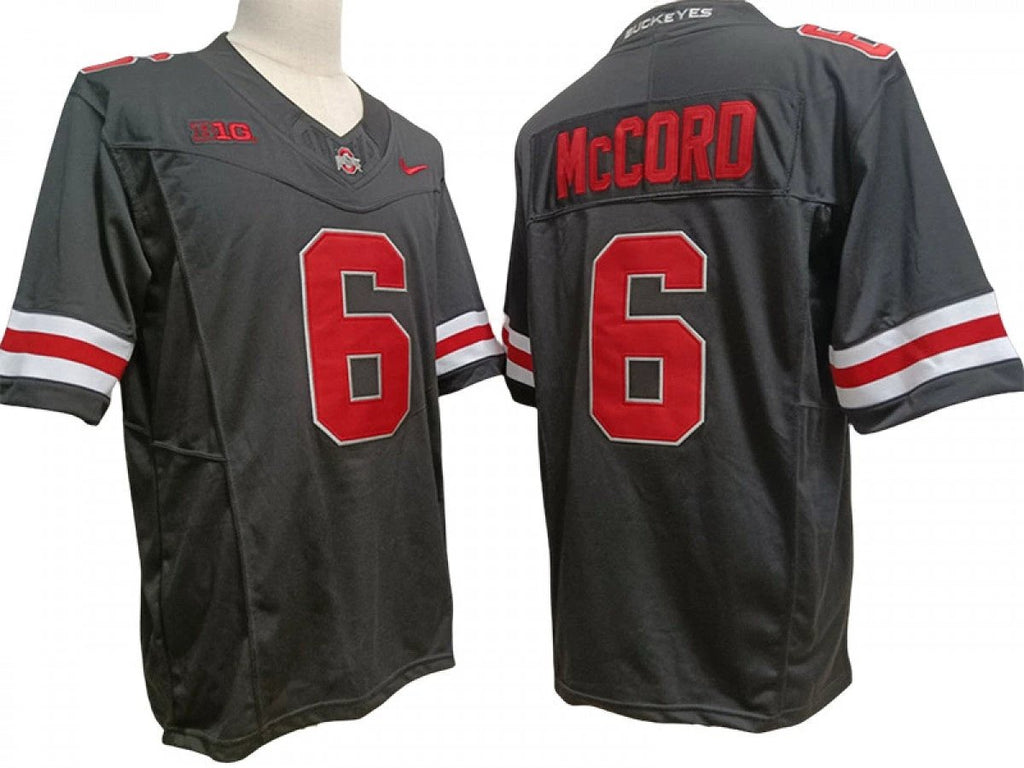 Ohio State Buckeyes #6 Vapor F.U.S.E. Limited Jersey - Kyle McCord Stitched by My Store NCAA Football Jerseys