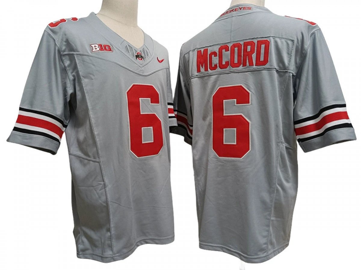 Ohio State Buckeyes #6 Vapor F.U.S.E. Limited Jersey - Kyle McCord Stitched by My Store NCAA Football Jerseys