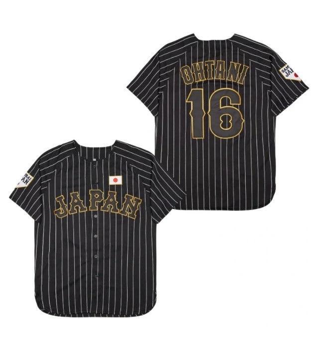 Ohtani Japan National Team Baseball Jersey Black by My Store