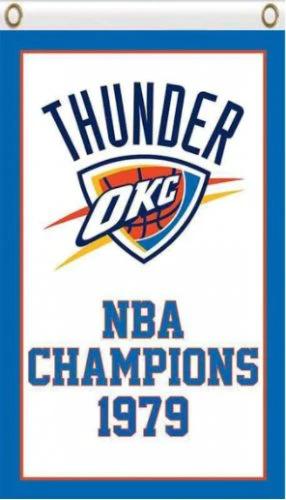 Oklahoma City Thunder Champions Flag 3X5Ft Polyester Banner USA Digital Print by flagsjustdoit