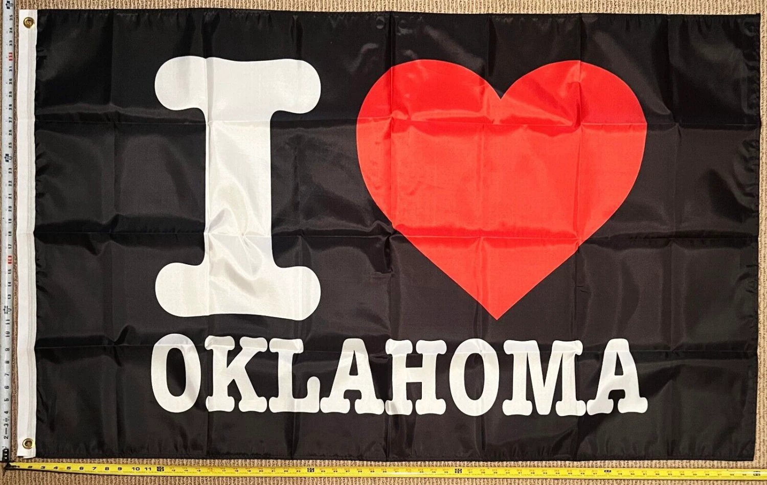 Oklahoma Flag Beer Party America Man Cave Sign Poster USA 3x5' by flagsjustdoit