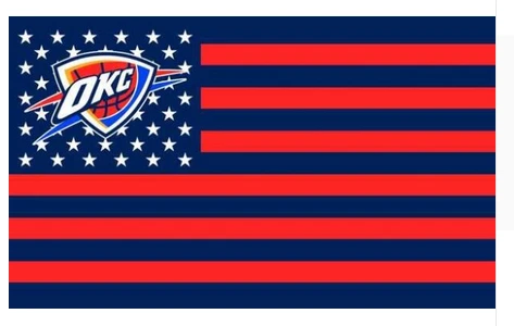 Oklahoma City Thunder Flag-3x5FT Banner-100% polyester by flagsshop