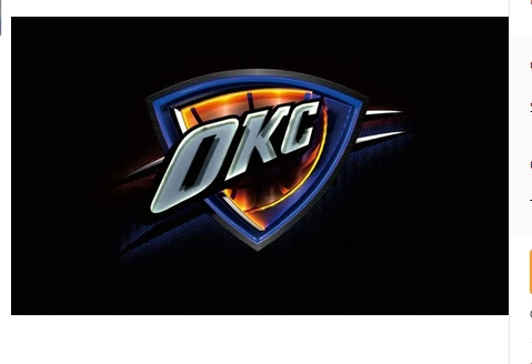 Oklahoma City Thunder Flag-3x5FT Banner-100% polyester by flagsshop