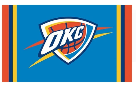 Oklahoma City Thunder Flag-3x5FT Banner-100% polyester by flagsshop