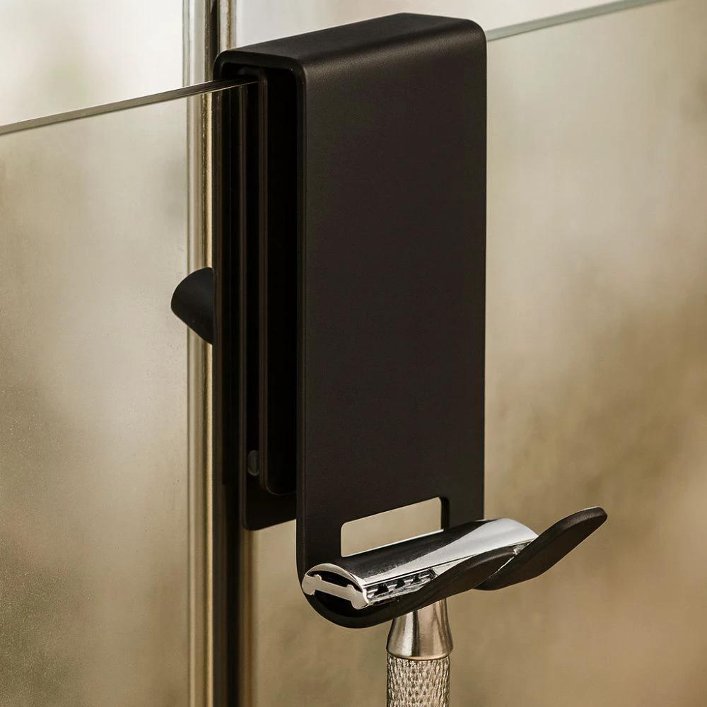 On Glass Stainless Shower Door Hooks by Casa & Beyond