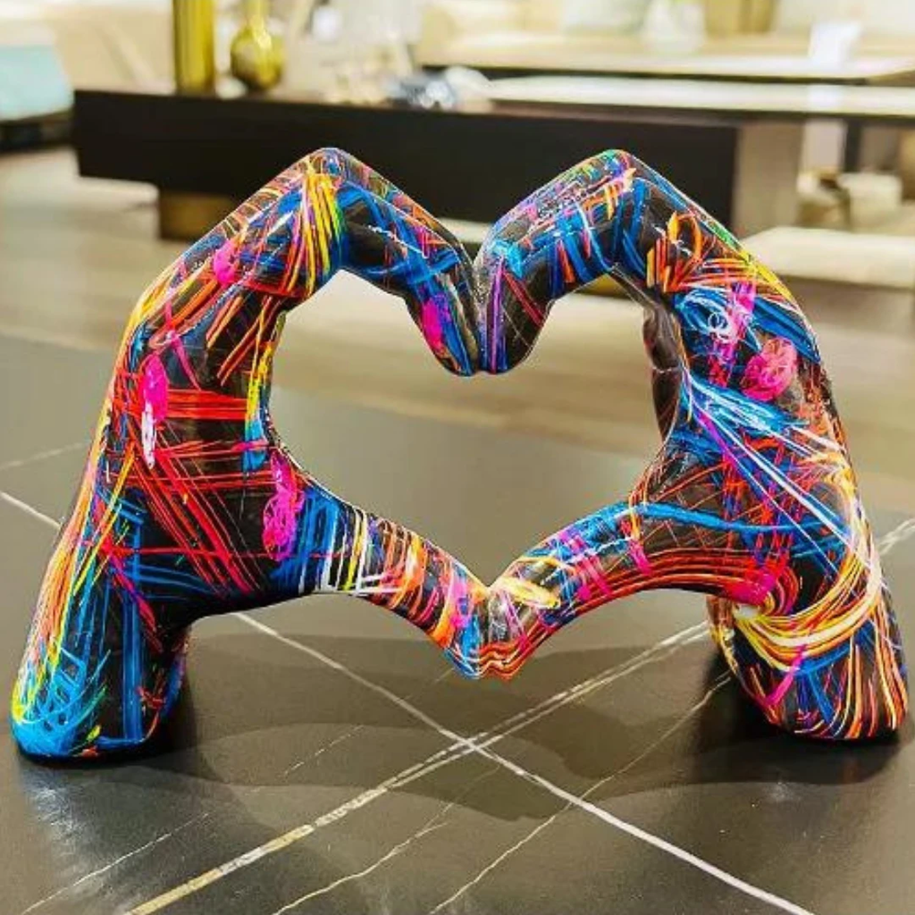 Elegant - Heart Gesture Hand Sculpture Bowlift by Bowlift