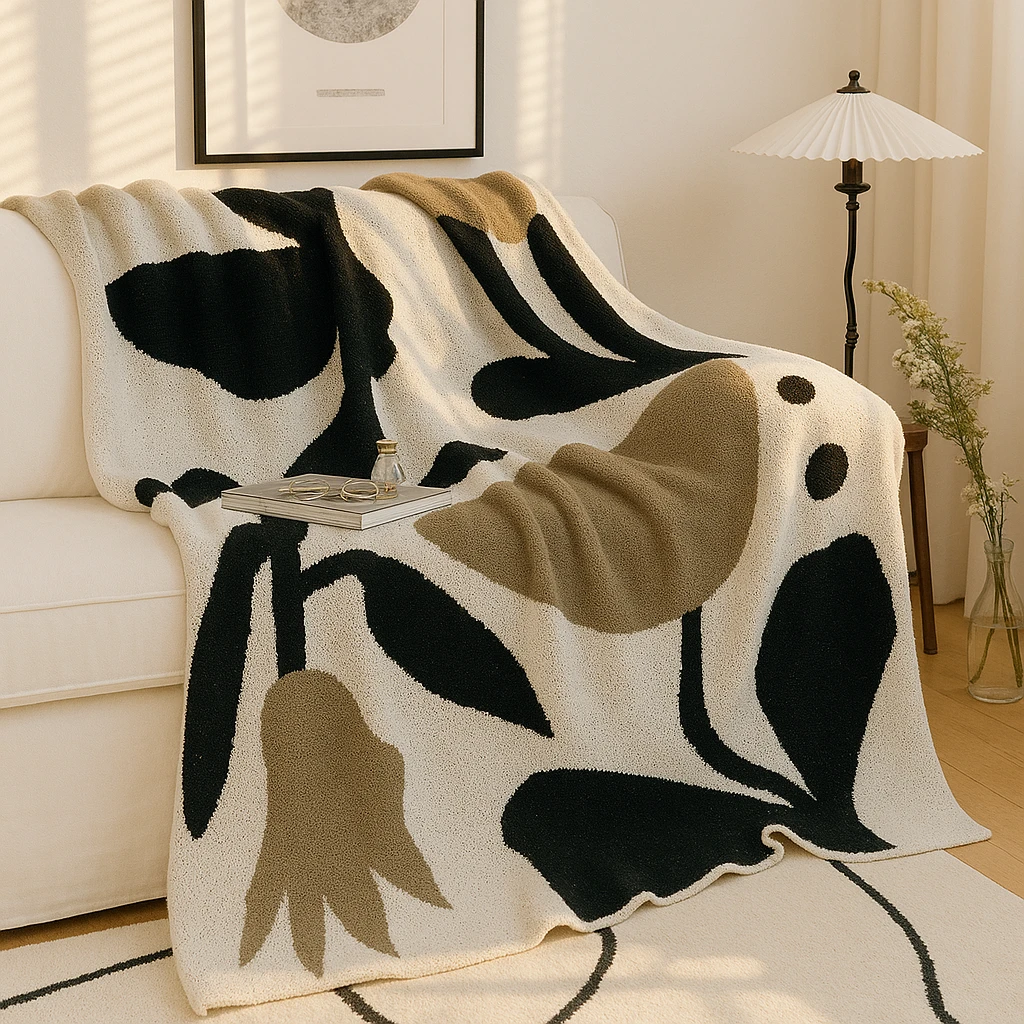 Onyx Cozy All-Season Travel Bed Blanket by Casa & Beyond