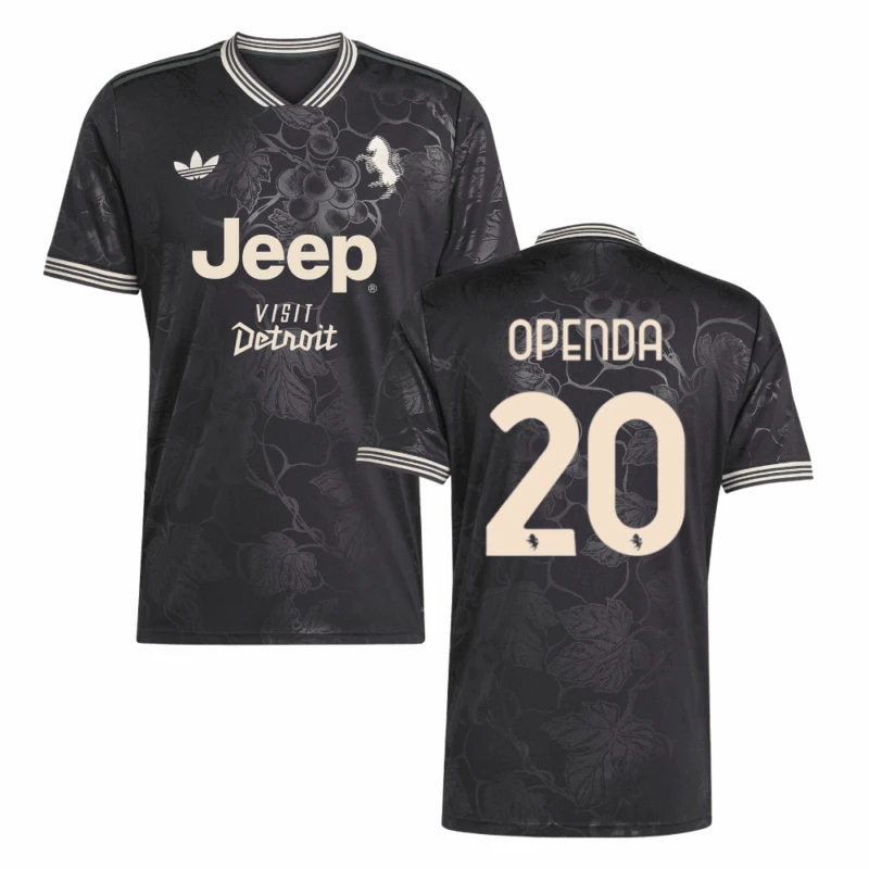 Openda 20 Juventus 2025-26 Third Match Jersey – Black by Soccer Jersey