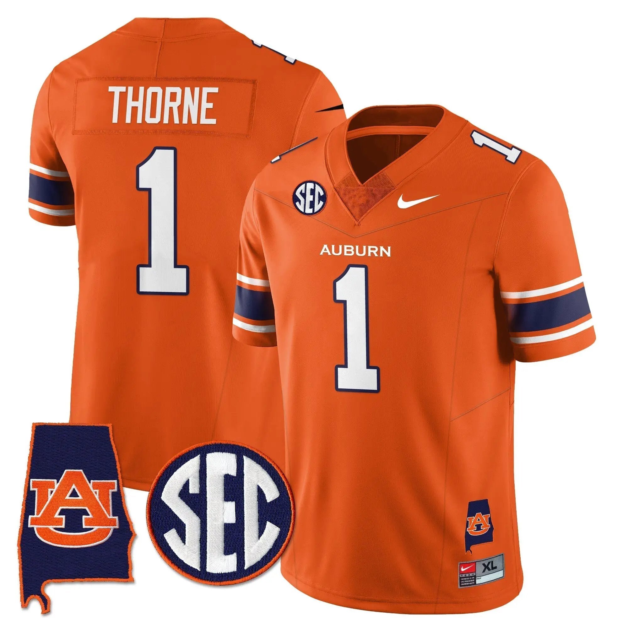 AT 2025 Alabama Patch Vapor Limited Jersey by Auburn Tigers