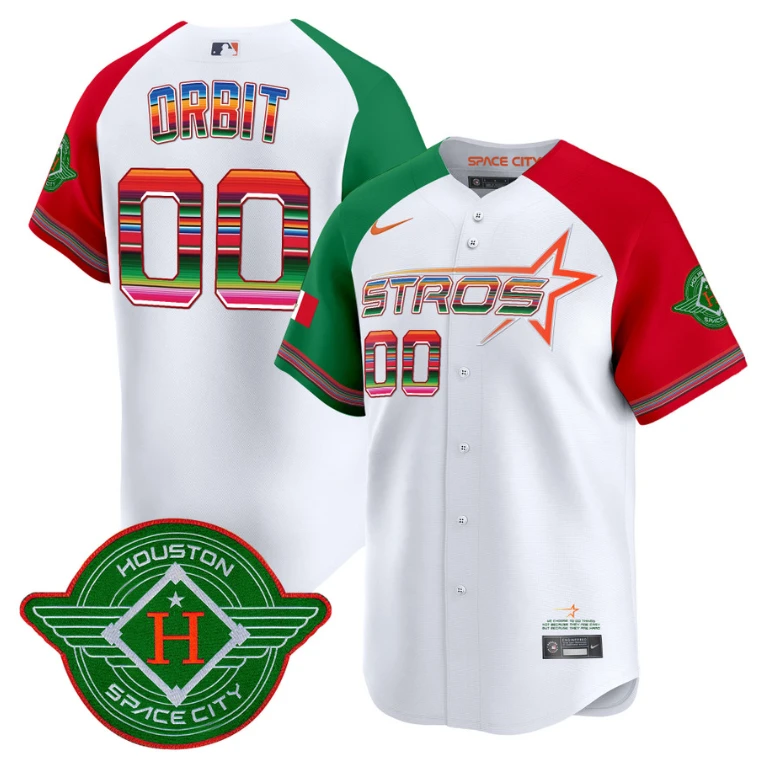 Orbit Jersey #00 Astros 2025 City Connect Mexico Vapor Premier Limited Stitched Alternate by My Store