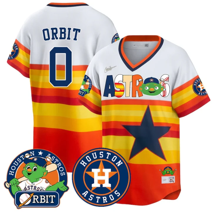 Orbit Jersey #00 Houston Astros Vapor Premier Limited Stitched Cooperstown by My Store
