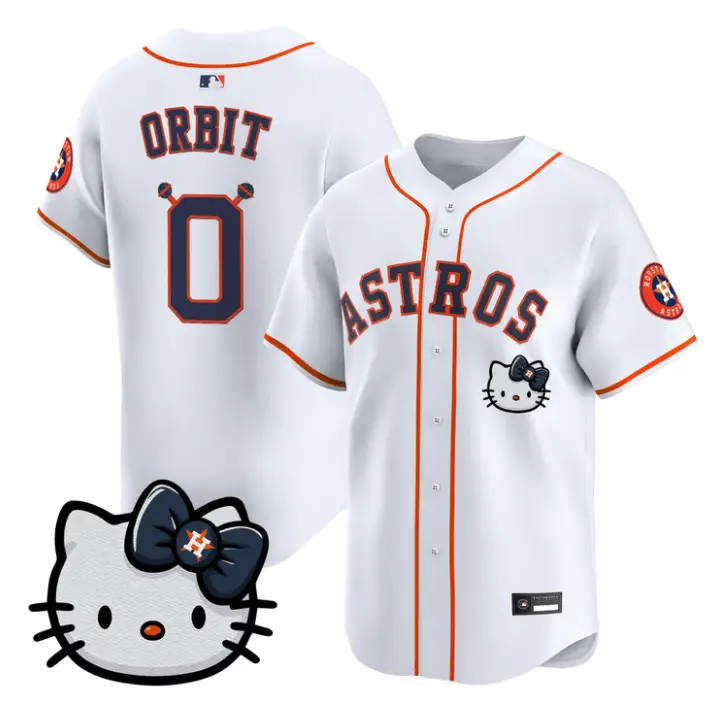 Orbit Jersey #0 Houston Astros Hello Kitty Premier Stitched by My Store