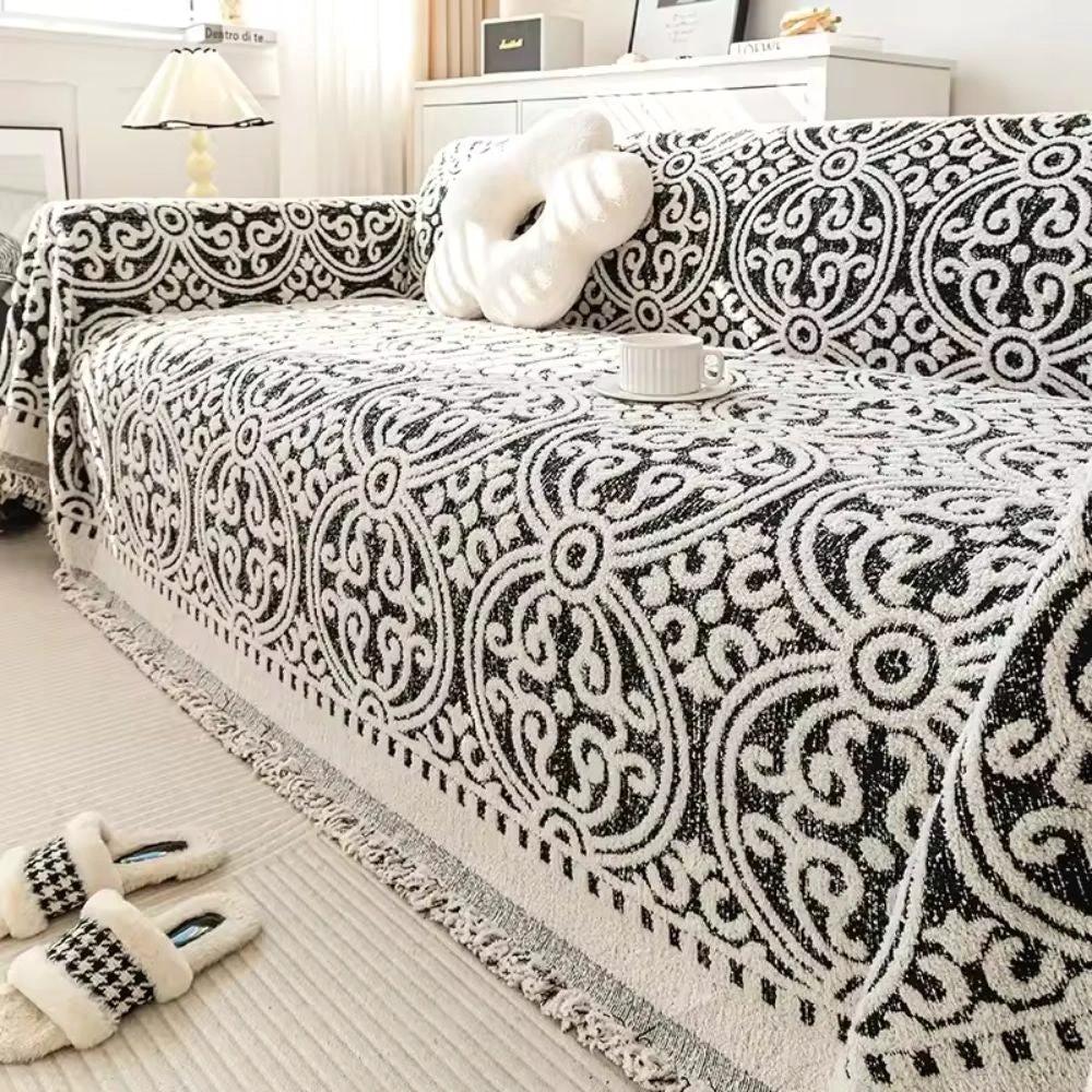 Ornamental Jacquard Sofa Cover by Casa & Beyond