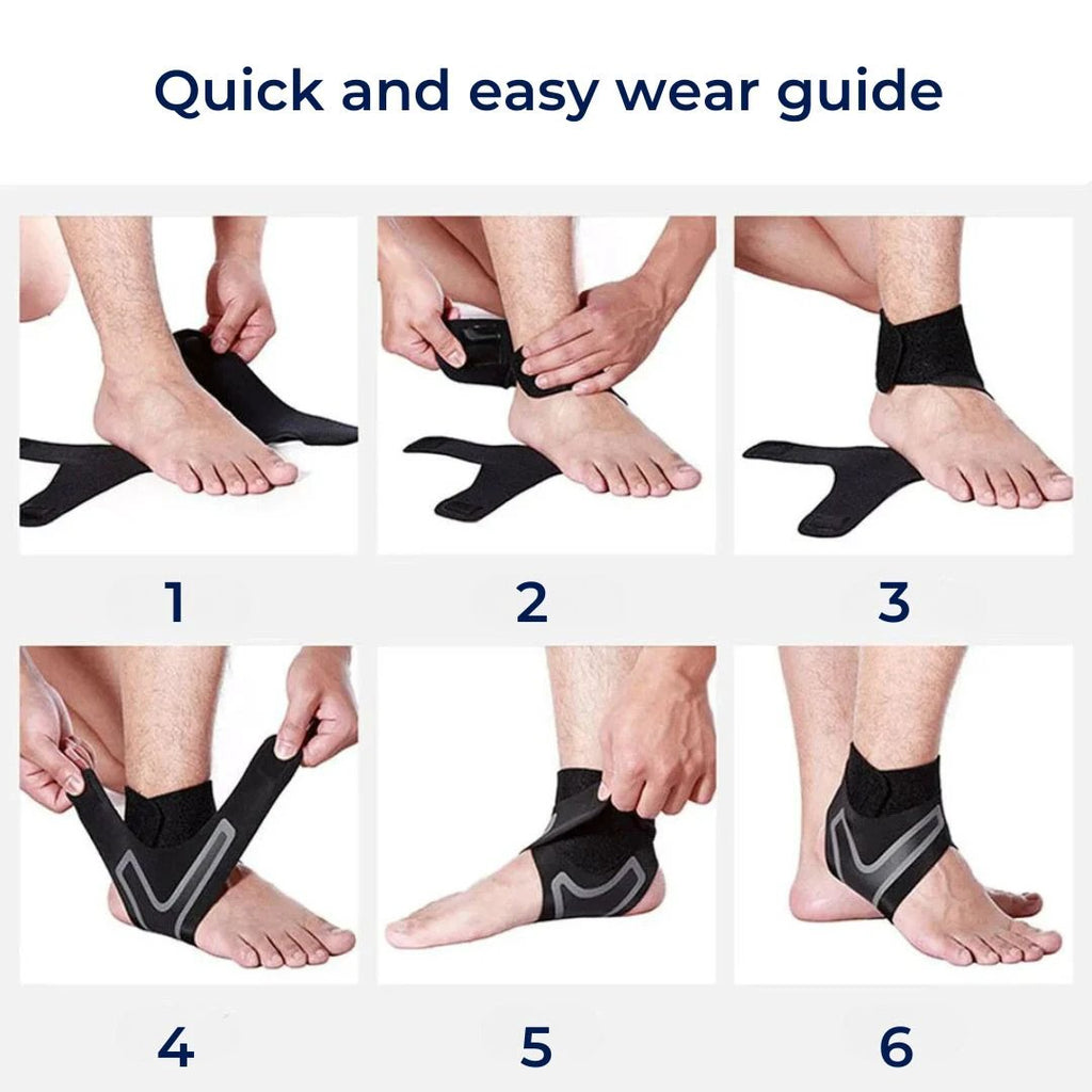 OrthoFlex Adjustable Elastic Ankle Brace | for Injury Recovery - Daily Support Bowlift by Bowlift