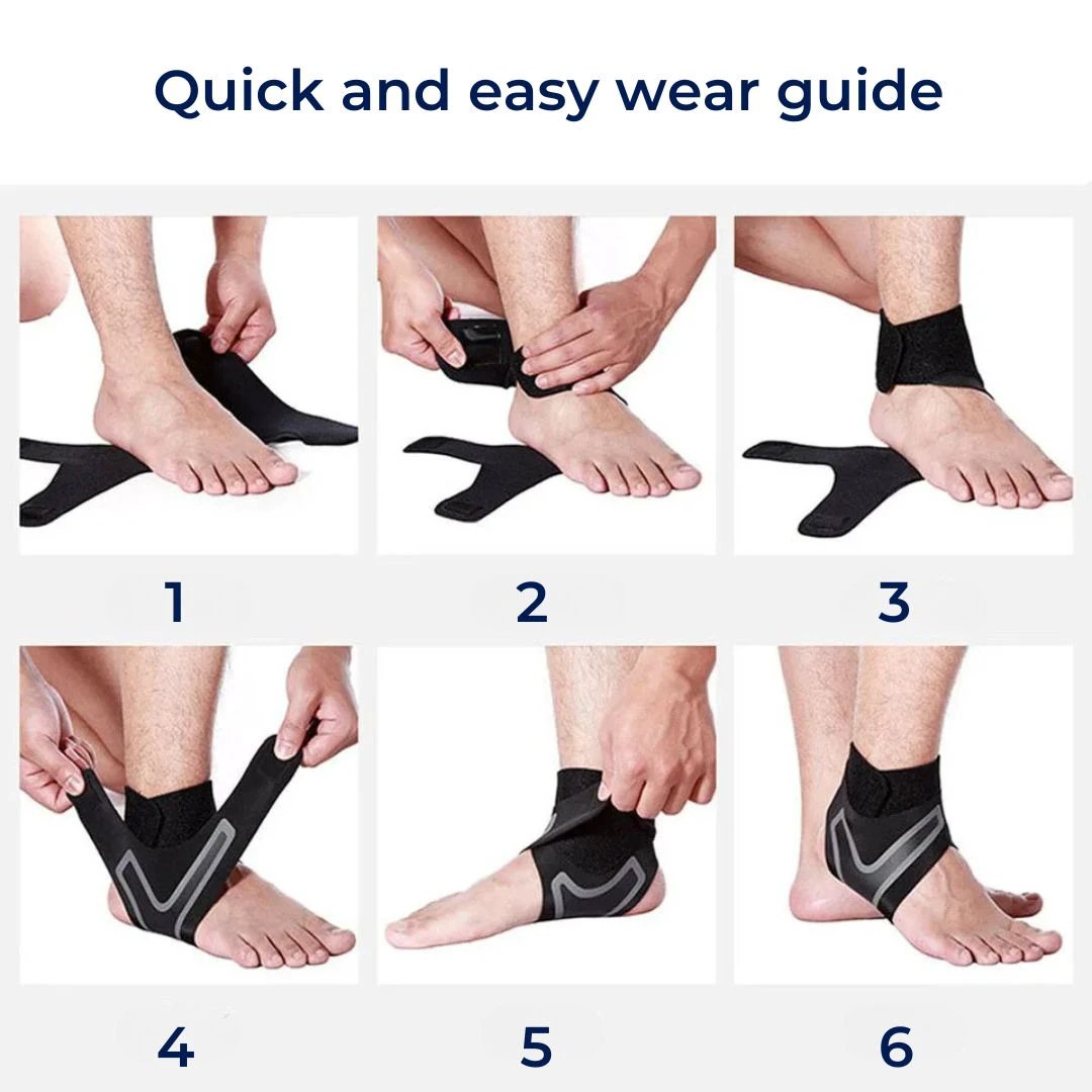 OrthoFlex Adjustable Elastic Ankle Brace | for Injury Recovery - Daily Support Bowlift by Bowlift