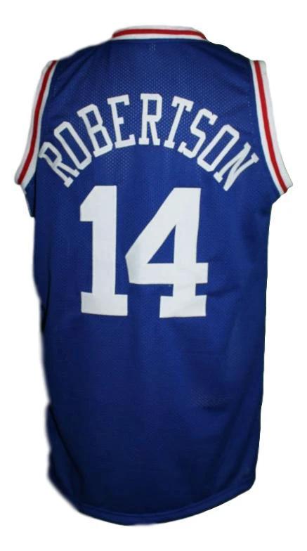 Oscar Robertson Jersey #14 Cincinnati Royals Basketball Blue by My store basketball
