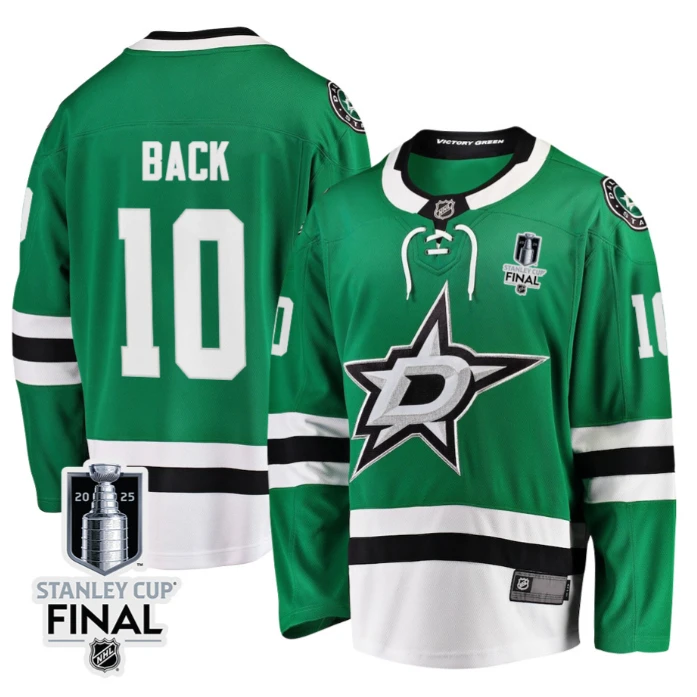 Oskar Back 10 Dallas Stars 2025 STANLEY CUP Final Patch Home Men Jersey Black by Hockey David