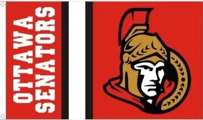 Ottawa Senators Custom Flag 3X5Ft Polyester Digital Print Banner USA by flagsjustdoit